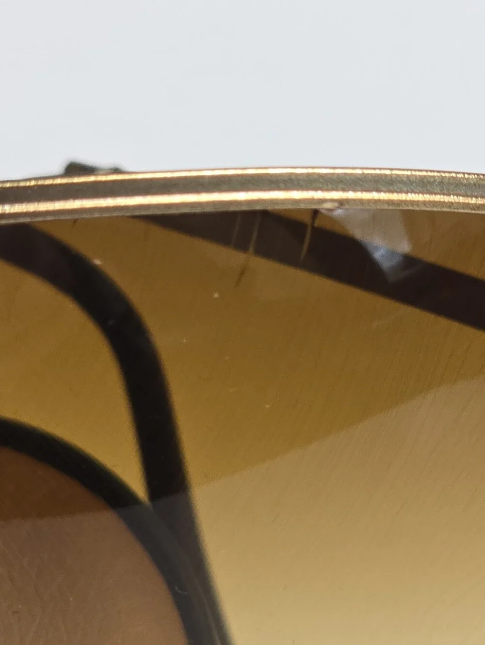 Vintage 80s Sport Brown Gradient Aviator Sunglasses